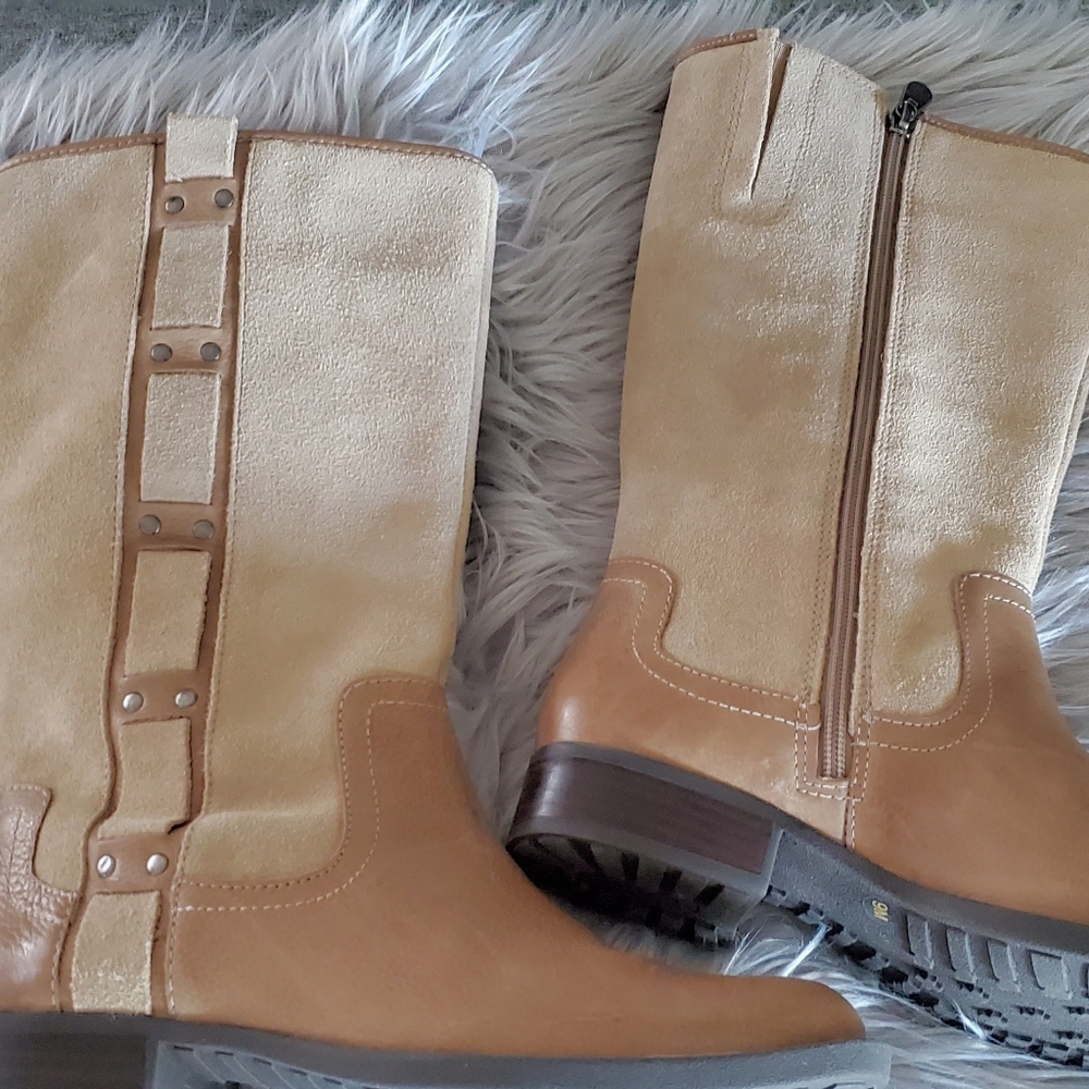 NEW NURTURE Dericka Leather calf high riding boot